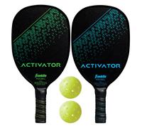 Franklin Sports Pickleball Paddle And Ball Set -Wooden Pickleball Rack