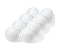 Franklin Sports Plastic Baseballs - Practice Plastic Baseballs for Kids - Solid Plastic Balls for Hitting - Pack of 8 70mm White 14938P6