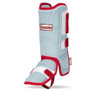 Franklin Sports Protector de Pierna y Pie para Béisbol + Sóftbol - Serie PRT para Adultos - Incluye Protector de Tobillo Con Placa para Dedos - Talla Única