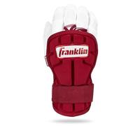 Franklin Sports PRT LG Series - Protector de Mano y muñeca de béisbol para Adultos + Protector de muñeca para bateo - Escudo Protector - Bateadores diestros y Zurdos - Borgoña - Talla única - Adulto