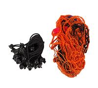 Franklin Sports Red de Repuesto de Rebote de fútbol, Entrenadores, Cuerdas elásticas Incluidas, Red de 4 x 6 pies, Naranja