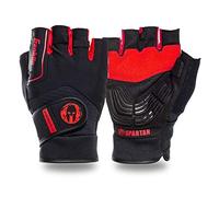 Franklin Sports Spartan Race Multi 1.0 OCR - Par de guantes (talla pequeña), color negro y rojo
