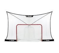 Franklin Sports Streamline-Bolsa 3 Bolas NHL protección para portería Fibertech Street Hockey Sports Backstop - Red de Objetivo de Gran tamaño - 12 x 7 pies, Unisex-Teen, Negro, Talla única
