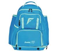 Franklin Sports USA SB Gameday Youth Baseball + Softball Mochila, Azul/Menta, Talla única, Franklin Sports USA SB Gameday Fastpitch - Mochila de sóftbol