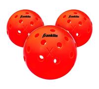 Franklin Sports X-40 Pelotas de Pickleball para Exteriores - Pelota Oficial de USA Pickleball (USAPA) y del Abierto de EE. UU., Paquete de 3 Unidades, Ámbar