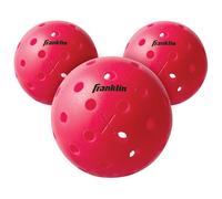 Franklin Sports X-40 Performance - Pelotas de pickleball para exteriores - Aprobado por USAPAA - 52824, Paquete de 3, Talla única, Rosado