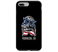 Franklin VA - Gafas de Sol con diseño de moño desordenado Carcasa para iPhone 7 Plus/8 Plus