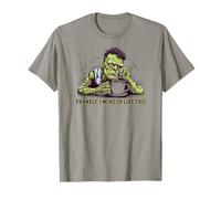 Frankly I Woke Up, Sleepy Funny Frankenstein Disfraz Camiseta