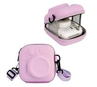 Frankmate Funda dura EVA adecuada para cámara Fuji Instax Mini 12/11/9/8/7+/7s/90/99/40/25/26/50/70, bolsa de almacenamiento protectora para cámara instantánea Fujifilm Mini con correa de hombro