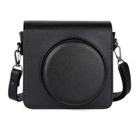Frankmate Funda para cámara compatible con cámara instantánea Square SQ40/SQ1 - Funda de piel sintética premium con correa ajustable extraíble, Negro , Maletín
