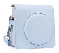 Frankmate Funda protectora compatible con Fujifilm Instax Square SQ1 Instant Film Camera, bolsa compacta de piel sintética con correa ajustable para el hombro (azul), Blue, Compacto