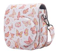 Frankmate Protective Case Compatible with Fujifilm Instax Mini 12 11 9 8 Instant Film Camera with Accessory Pocket and Adjustable Strap