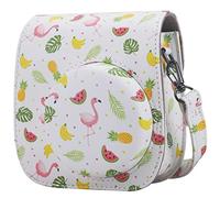 Frankmate Protective Case Compatible with Fujifilm Instax Mini 12 11 9 8 Instant Film Camera with Accessory Pocket and Adjustable Strap