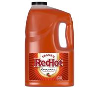 Frank's RedHot - Salsa de Pimientas de Cayena Envejecidas, Salsa Picante, Condimento para Carnes, 100% Natural - 3,78 L