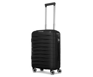 Franky Artículos regulares Londres, Negro , Cabin (bis 56cm), Carro rígido con ruedas dobles