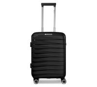 Franky London 4 ruedas Maleta de cabina S 55 cm Con asa expansible negro