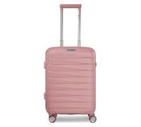 Franky London 4 ruedas Maleta de cabina S 55 cm Con asa expansible rosa