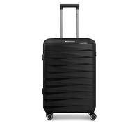 Franky London 4 ruedas Trolley M 65 cm Con asa expansible negro
