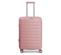 Franky London 4 ruedas Trolley M 65 cm Con asa expansible rosa