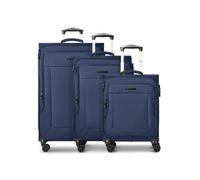 Franky Melbourne 3.0 4 ruedas Juego de maletas 3 piezas Con asa expansible azul