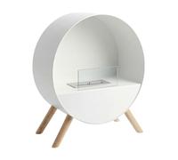 Frankystar Venere - Chimenea de suelo, 60 x 72 x 30 cm, de diseño de interior, patas de madera de pino blanco