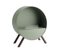 Frankystar Venere - Chimenea de suelo, 60 x 72 x 30 cm, de diseño de interior, patas de madera de pino salvia