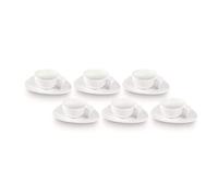 FranquiHOgar OVUM - Juego 6 tazas de café expresso de porcelana