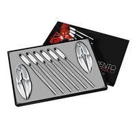 FranquiHOgar - Set Cubiertos Marisco 8 Piezas - Acero Inoxidable 18/10, Modelo Trento - Durabilidad, Diseño Moderno, Aptos Lavavajillas, Marisco 8, Metal