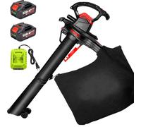 FRANREADER Aspirador de Hojas 40V, Triturador, Bolsa 40 L con Ruedas Guía
