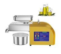 FRANREADER Prensa De Aceite Automática, Extractor Eléctrico De Aceite para Prensado En Frío Y Caliente, con Controlador Inteligente De Temperatura (40-300 °c)
