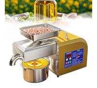 FRANREADER Prensa De Aceite Eléctrica, Extractor De Aceite De Acero Inoxidable, Temperatura Ajustable (40-300 °c),Frío para Prensar Aceite De Coco,Nueces, Semillas De Sésamo Y Linaza