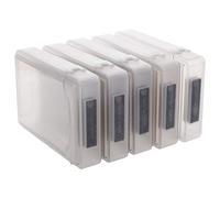 Fransande 5 piezas 3.5 pulgadas IDE SATA HDD duro plástico caja caja de almacenamiento caja cubierta gris