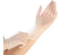 'Franz Mensch 26859 Vinyl Glove Ideal Light Hygo Standard - M - White 7-8 / M