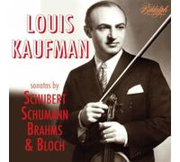 Franz Schubert Louis Kaufman: Sonatas By Schubert/Schumann/Brahms & Bloch (CD)