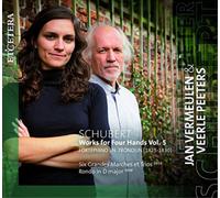 Jan Vermeulen y Veerle Peeters – SCHUBERT: Works For Four Hands Vol. 5 – CD – Importación USA