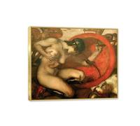 Franz von Stuck Poster Amazona herida Reproducción de Pinturas al óleo gi Impresiones artísticas en Lienzo para decoración del hogar y la Oficina 60x50cm(24x20in) Con marco