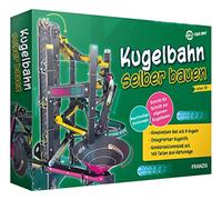 FRANZIS 67173 - Pista de Bolas para Construir uno Mismo, construcción Divertida con 143 Piezas de cartón, Juego Completo con 9 Bolas, para niños a Partir de 8 años
