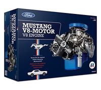 FRANZIS 67501 - Ford Mustang V8 - a True-to-Life Model Kit of 1:4 Scale of The Ford Mustang Engine, Original motorsound and a Comprehensive accompanying Handbook with 100 Pages