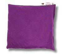 Franzis Nähstube 20x20cm Cojín de espelta púrpura en 100% algodón I Almohada de grano de espelta 20x20 para microondas I Almohadilla térmica, Almohada con núcleo de espelta, Almohada cervical
