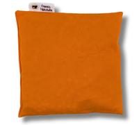 Franzis Nähstube 20x20cm Cojín de granos de uva naranja en algodón 100%. I Almohada de pepitas de uva 20x20 para microondas I Almohadilla térmica, Almohada de semillas de uva, Almohada cervical