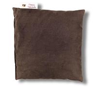 Franzis Nähstube 20x20cm Cojín grano de uva marrón en 100% algodón I Almohada de pepitas de uva 20x20 para microondas I Almohadilla térmica, Almohada de semillas de uva, Almohada cervical