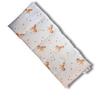 Franzis Nähstube 50x20cm Cojín unicornio grano de uva en 100% algodón I Almohada de pepitas de uva 50x20 para microondas I Almohadilla térmica, Almohada de semillas de uva, Almohada cervical