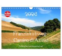 Franziskusweg - Camino di Assisi (Wandkalender 2026 DIN A4 quer), CALVENDO Monatskalender: Auf den Spuren des Franz von Assisi am Pilgerweg von Dovadola nach Rom
