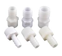 FRAOMHFW 5/20/50 Uds G3/4 Rosca Macho a 10~25mm PE Pagoda Conector Directo Manguera for pecera Junta Recta Adaptador de Bomba de Aire for Tanque de Acuario(G3I4-25mm,5 Pieces)