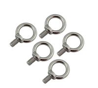FRAOMHFW 5 uds DIN580 Anillo de Perno de elevación Tornillo de Bucle Calidad Naval Acero Inoxidable 304 y 316 Resistente M6 M8 M10 M12 for Cuerda de Alambre(SS316,M8)