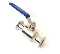 FRAOMHFW Ajuste 19mm 3/4 "Tubo OD x 1,5" Tri Abrazadera válvula de Cierre de Bola Sanitaria Sus 316L elaboración de Cerveza Inoxidable