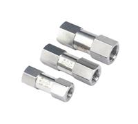 FRAOMHFW Alta presión 1/8 "1/4" 3/8 "1/2" 3/4 "1" BSP NPT Hembra 304 válvula de retención unidireccional de Acero Inoxidable sin Retorno en línea(1/2",NPT)