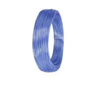FRAOMHFW Cable de Cobre OFC de Alta pureza con Aislamiento de PTFE/FEP de un Solo núcleo, Plateado, de 5 m a 50 m, for Bricolaje, for Altavoces y Auriculares.(Clear Blue,5 Meters_24AWG 0.2MM)