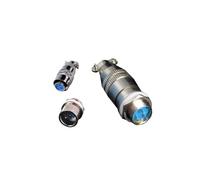 FRAOMHFW Conector de aviación de Tornillo XS12-3 de 3 Pines, 12mm, XS12J3Y,XS12K3P, Conectores de Cable de Enchufe de aviación, Circuito AC/DC(5 Sets)