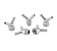 FRAOMHFW Conector de Manguera de 8, 10 y 12 mm x 1/2" BSPT Macho y Hembra en Forma de Y, acoplador de Acero Inoxidable 304 for Agua, Gas y Combustible(1l2 BSP-M-12mm)